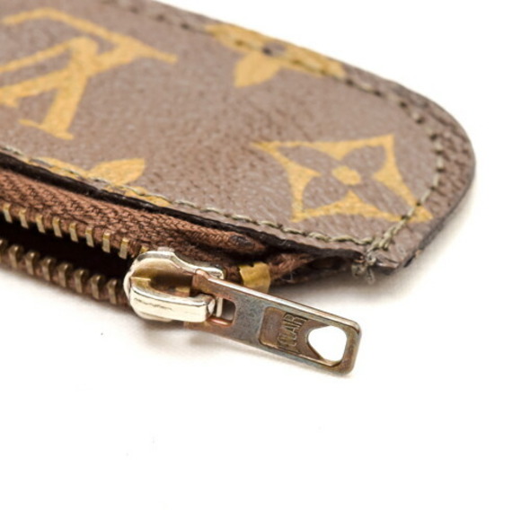 Louis Vuitton Pochette Cleat Coin Case Leather Wallet Brown - Picture 9 of 10